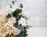 Snowberry Bouquet Kit - Sola Wood Flowers