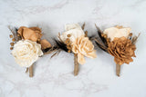Sun Kissed Boutonniere (Set Of 3) - Sola Wood Flowers