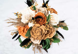 Sun Kissed Bridesmaid Bouquet - Sola Wood Flowers