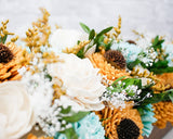 Sunflower Sky Centerpiece Craft Kit - Sola Wood Flowers