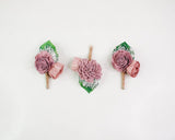 Sweet Serenade Boutonniere (Set of 3) - Sola Wood Flowers