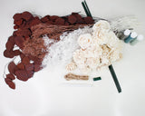 Topaz Bridesmaid Bouquet Kit - Sola Wood Flowers