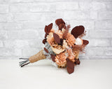 Topaz Bridesmaid Bouquet Kit - Sola Wood Flowers