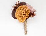 Wanderlust Boutonniere (Set Of 3) - Sola Wood Flowers