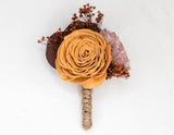 Wanderlust Boutonniere (Set Of 3) - Sola Wood Flowers