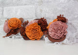 Wanderlust Corsage (Set Of 3) - Sola Wood Flowers