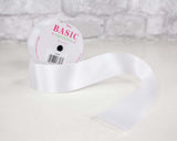 White Satin Ribbon - Sola Wood Flowers