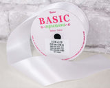 White Satin Ribbon - Sola Wood Flowers
