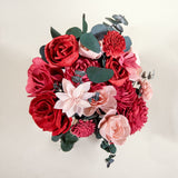 Wild Style Classic Royal Bridesmaid Bouquet - Sola Wood Flowers