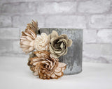 Wood Flower Magnet Set - Sola Wood Flowers