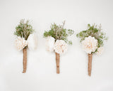 Woodland Boutonniere Craft Kit (Set Of 3) - Sola Wood Flowers