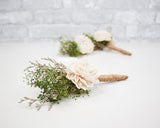 Woodland Boutonniere Craft Kit (Set Of 3) - Sola Wood Flowers