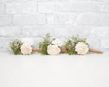 Woodland Boutonniere Craft Kit (Set Of 3) - Sola Wood Flowers