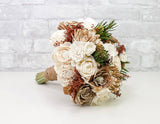 Woodland Bridesmaid Bouquet - Sola Wood Flowers